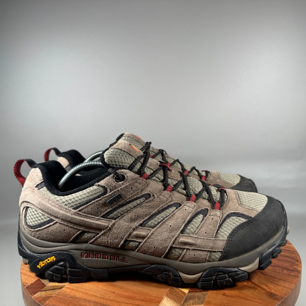 Merrell Moab 2 Waterproof Hiking Shoes Mens 12W Earth Brown J08871W Vibram